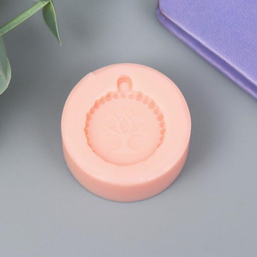 Молд силикон "Медальон" 2х2 см МИКС