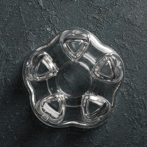 Подставка для подогрева «Хрусталик», d=11 см, стекло, прозрачная