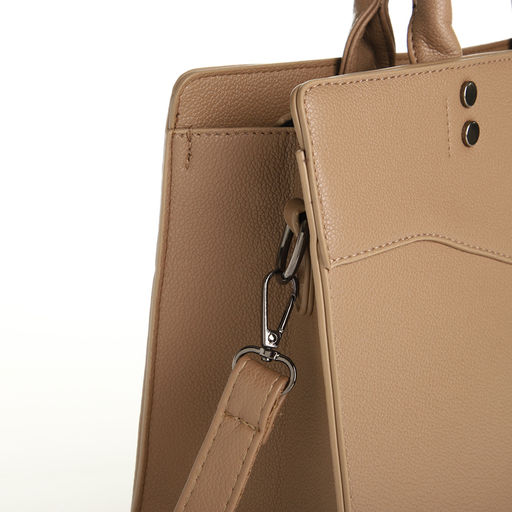 Сумка женская тоут, на молнии, цвет бежевый - Simaland фото 5