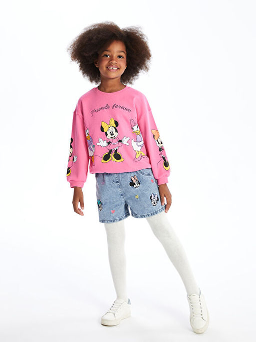 Beli Lastikli Minnie Mouse Nak??l? K?z Bebek Jean ?ort - Waikiki фото 5