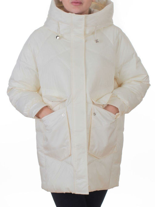 EB2819 MILK Куртка зимняя женская (200 гр. холлофайбер)