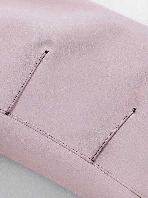 Парка женская софтшелл виндстоппер удлинённая с капюшоном розового цвета 9618_1R