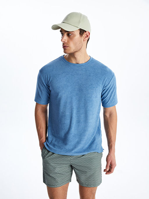 K?sa Boy Desenli Erkek Deniz ?ortu