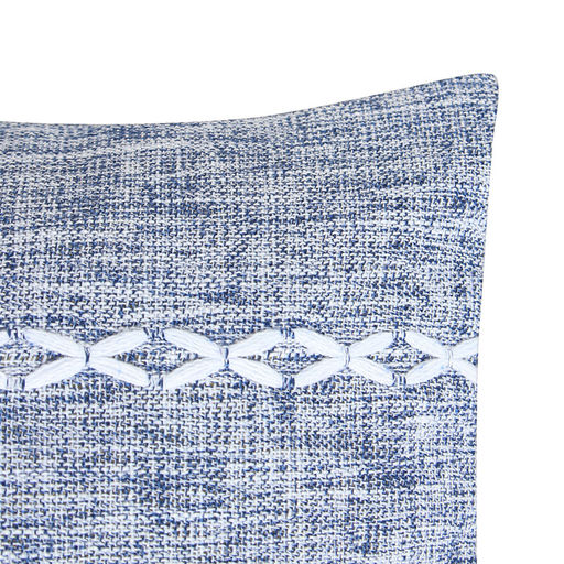 Наволочка декоративная Этель Косичка цвет синий,45х45 см полиэстер  фото 2
