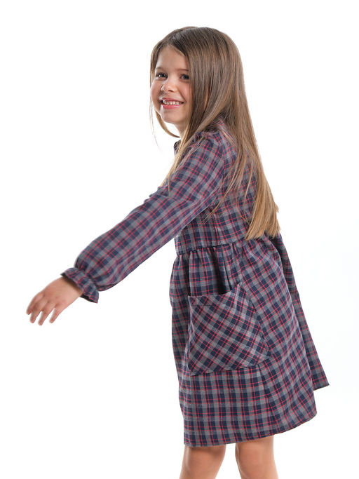 Платье для девочки нарядное детское праздничное UD 7381 син/красный - Mini maxi фото 2