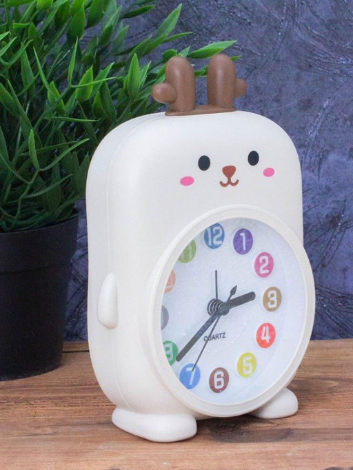 Часы-будильник Rainbow deer, white