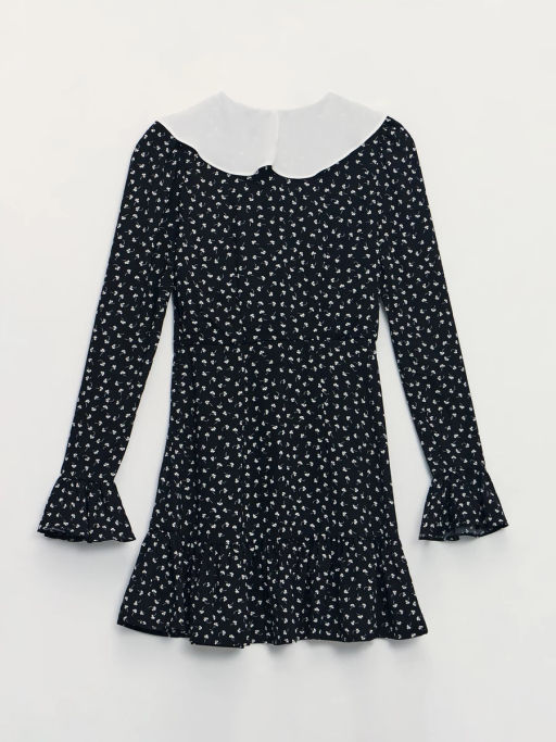 Платье мини с контрастным воротником / Zarina