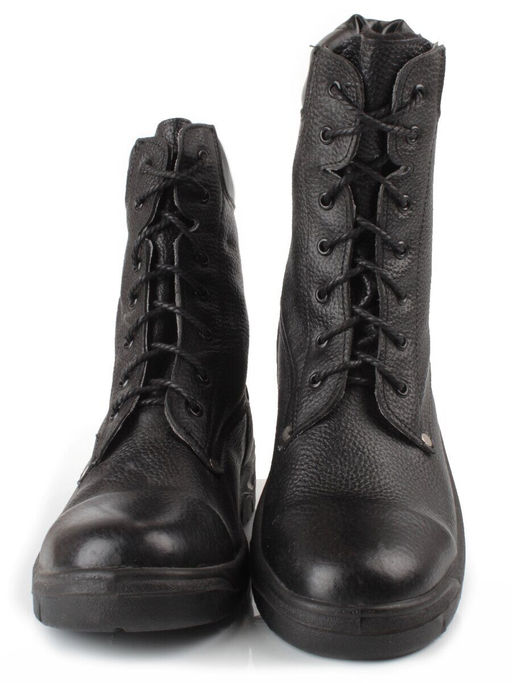 05-9011 BLACK Ботинки зимние мужские (натуральная кожа, искусственный мех)