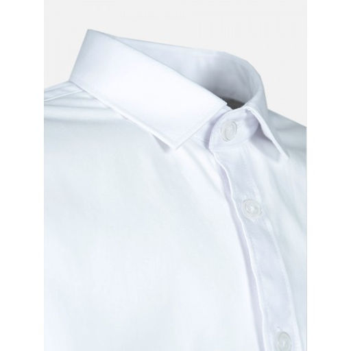 Рубашка школьная БЕЛАЯ, прямой крой, длинный рукав, тм - Царевич фото 26