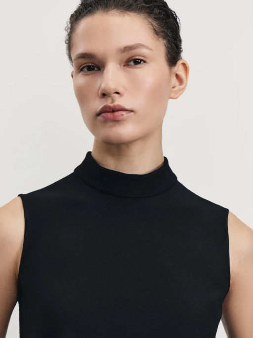 Костюмное платье мини с воротником стойкой / Zarina фото 6