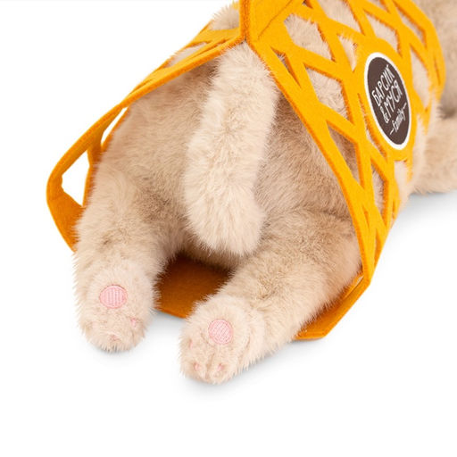 Мягкая игрушка "Кот Барсик в сумке бежевый", 56 см B1003/56