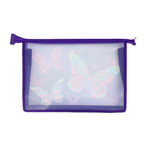 Папка для труда, А4, пластиковая, 23×32.5×5.5 см «Бабочки»