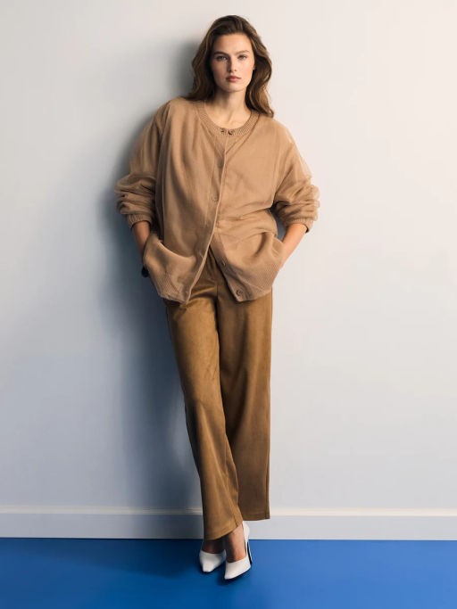 Двухслойный кардиган с хлопком в составе / Zarina фото 2