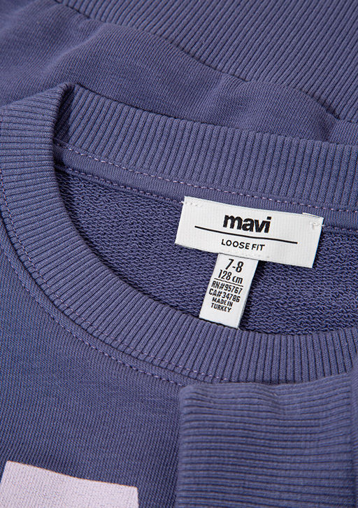 Mavi Logo Bask?l? Mor Sweatshirt фото 3