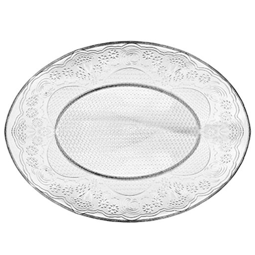 Лейси (Lacy) Блюдо стеклянный 21,5х16,5х3см, овальное, Pasabahce (Россия)
