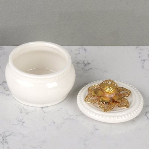 Шкатулка керамика 7,5х7,5х6,5 см / TC8011 /уп 144/ - Галеонтрейд фото 4