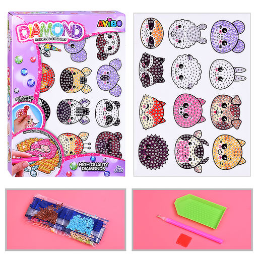 Мозаика алмазная "В мире животных" в коробке