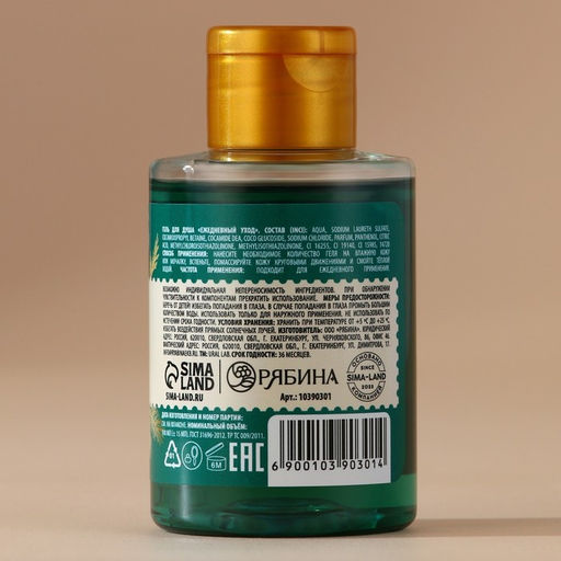 Гель для душа URAL LAB, 100 мл, аромат зимних пряностей, 100 мл, URAL LAB