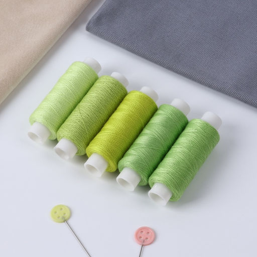 Нитки «Лаймовый пирог», 40/2, 200 м, набор 5 шт., разноцветные