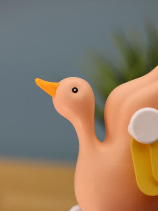 Портативный механический ручной вентилятор Funny goose, pink