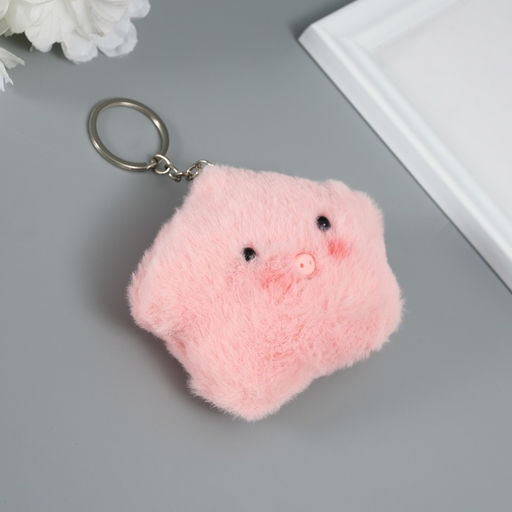 Брелок для ключей на кольце Пушистик. Звёздная свинка, на сумку, рюкзак, пищалка, 8?11?2.5 см - Simaland фото 3