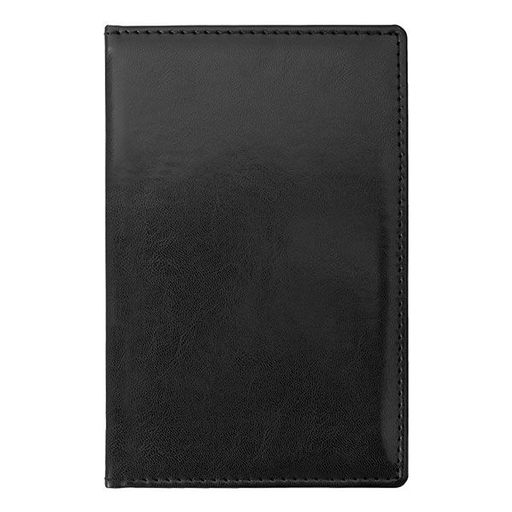 Визитница INFORMAT БИЗНЕС на 72 карточки, полиуретановая обложка, черная, вертикальная