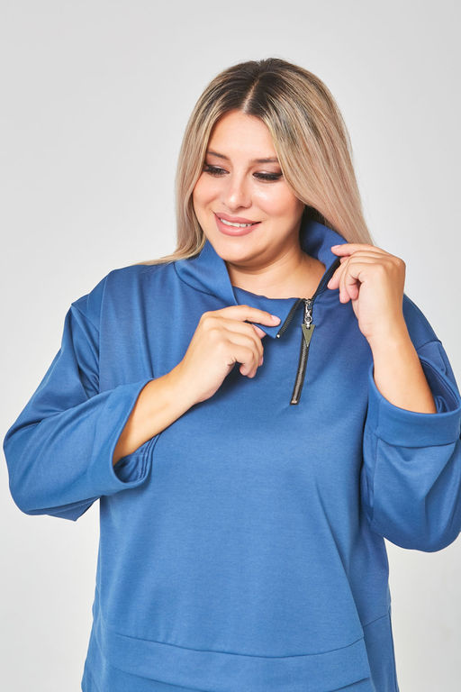 Костюм Luxury Moda 1147 серо-голубой