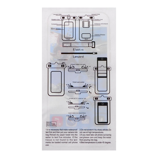 Чехол водонепроницаемый Luazon для телефонов, размер 20×10.5 см, зелёный