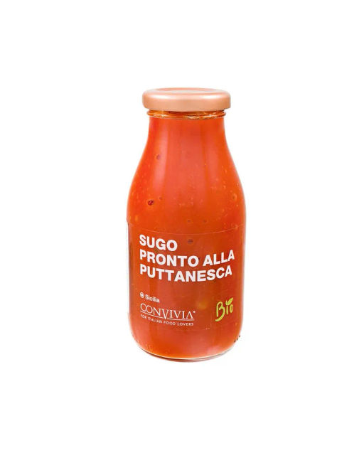Соус Convivia из томатов черри Путтанеска 250 г, стекло, Италия