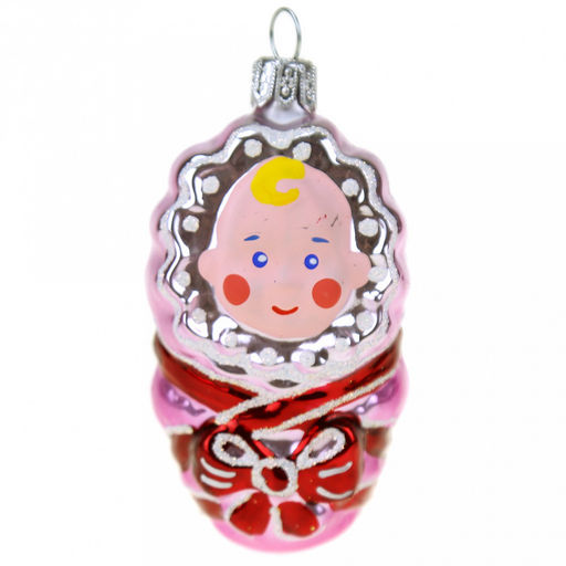 Елочная игрушка фигурка стеклянная Малютки, ручная художественная роспись, подарочная упаковка, набор 2шт (Россия) - Домашняя Мода фото 3