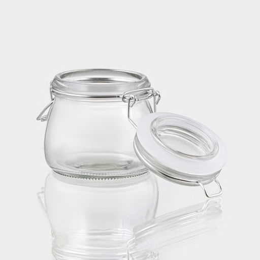 Банка для сыпучих продуктов Оптима, 100 мл, 97.27.5 см, с бугельным замком, стекло, прозрачная - Simaland фото 3