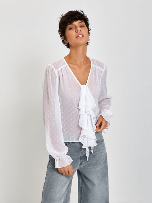 10200260545 Блузка жен. Tiora белый - Concept club фото 7