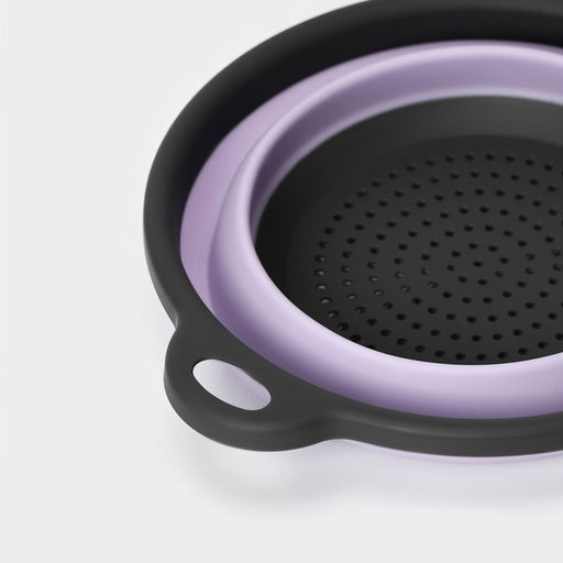 Дуршлаг складной Доляна «Волна», d=20 см, сиреневый