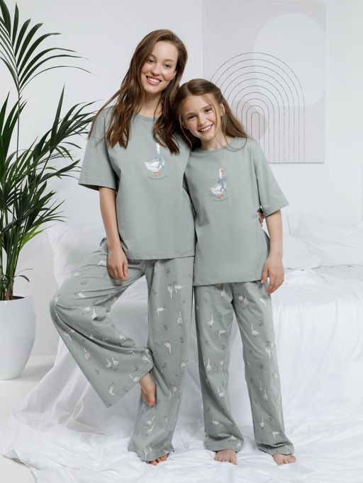 МП 1657-1/оливковый 5904 Н110 пижама для дев