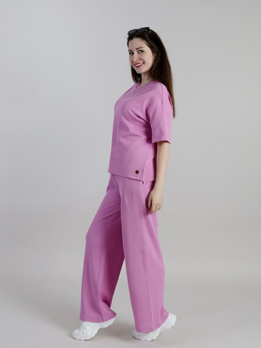 CRB wear / CSMW 90068-45 Комплект женский (футболка, брюки),лавандовый/Ex.Cherubino  фото 2