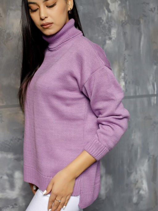 Водолазка удлиненная w-02-037 с шерстью 20% - Esenia фото 8