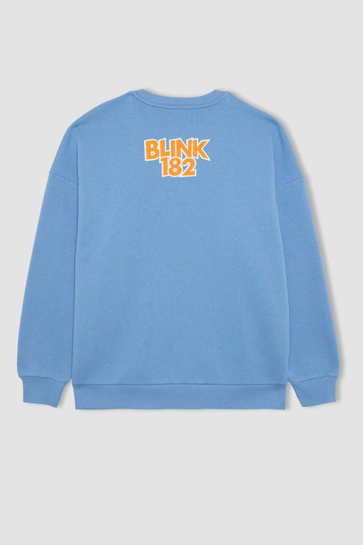 Толстый толстый свитшот Cool Blink Oversize с круглым вырезом - Defacto фото 9