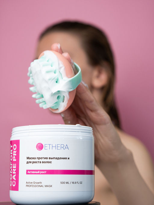 ETHERA Профессиональная маска против выпадения и для роста волос с перцем / Active Growth, 500 мл  фото 5
