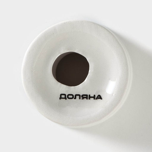 Подставка для яиц Доляна «Панда», 5×5×6.2 см, доломит, белая