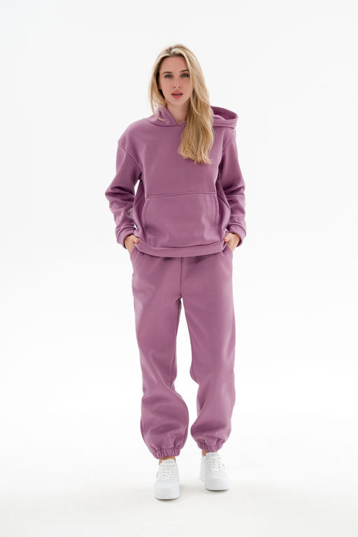 Костюм женский из футера 3х нит.начес Вектор глициния - Амадэль фото 10