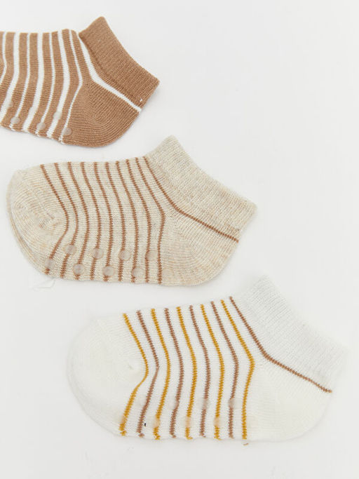 ?izgili Erkek Bebek Patik ?orap 5li