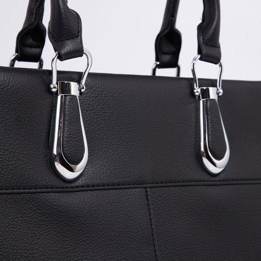 Сумка-тоут на молнии, цвет чёрный - Simaland фото 5