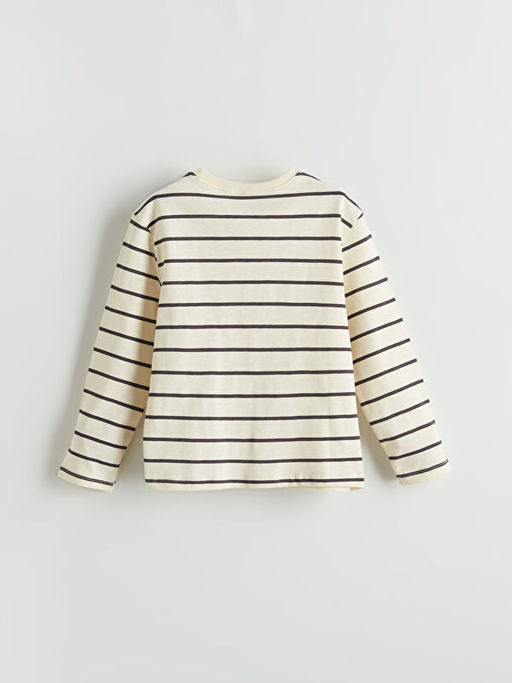 Bisiklet Yaka ?izgili Erkek ?ocuk Ti??rt