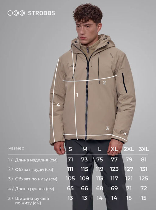 E2453-9 Куртка мужская мембранная - Strobbs фото 7