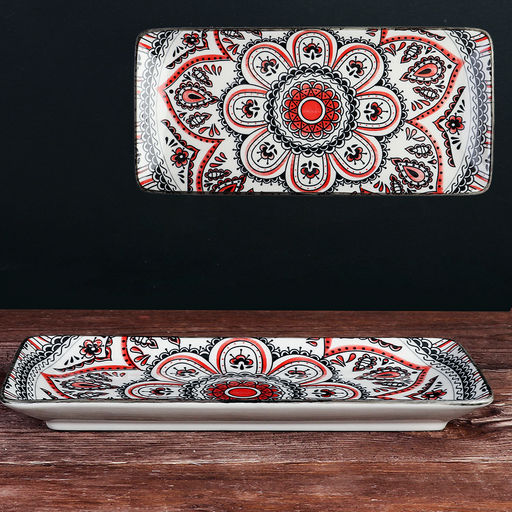 Блюдо прямоугольное 25х12 см / ZY033 / уп 60 - Галеонтрейд фото 7