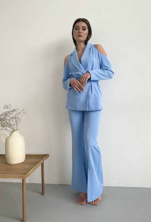 Костюм AURA 9158-176 голубой  фото 3