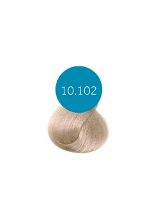 Краска для волос 10.102 3DELUXE PROFESSIONAL платиновый блонд пепельно-жемчужный  фото 2