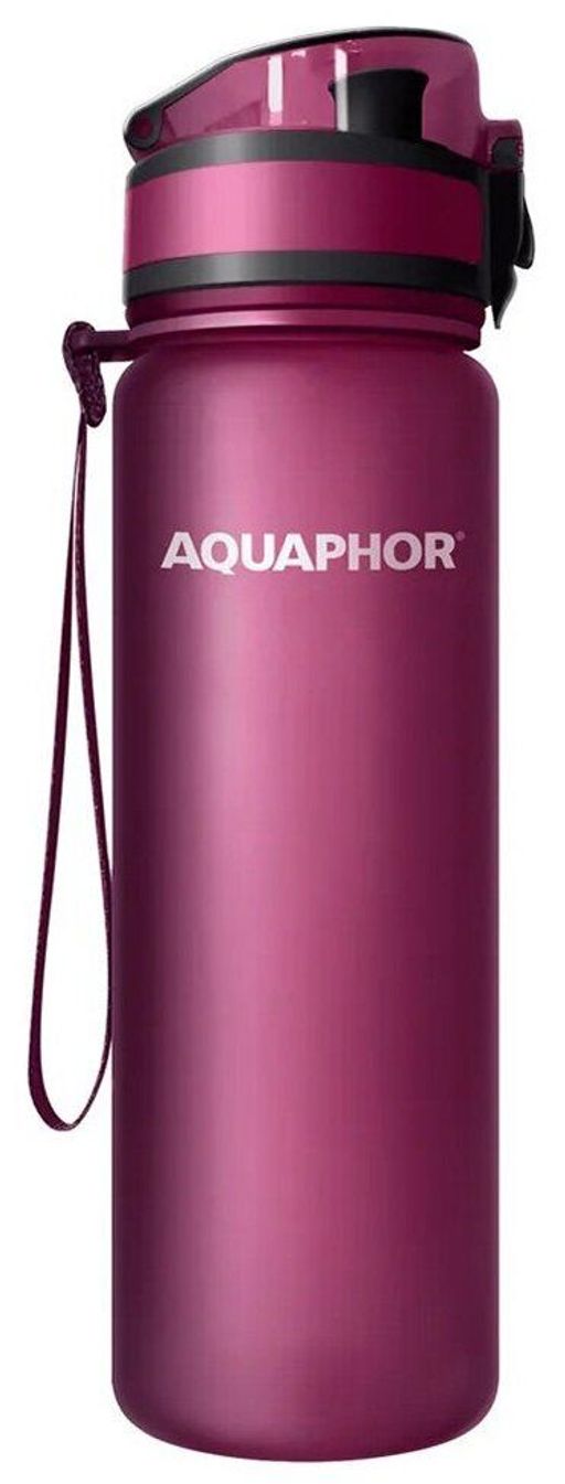 -28% Бутылка-фильтр 0,5 л Сити, рубин Аквафор