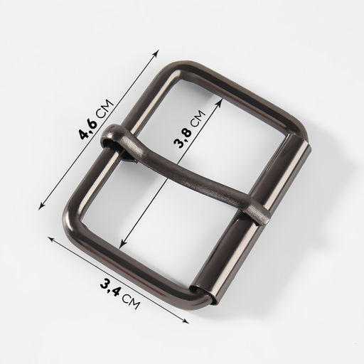 Пряжка проволочная, 4.6×3.4 см, 38 мм, 5 шт., цвет чёрный никель