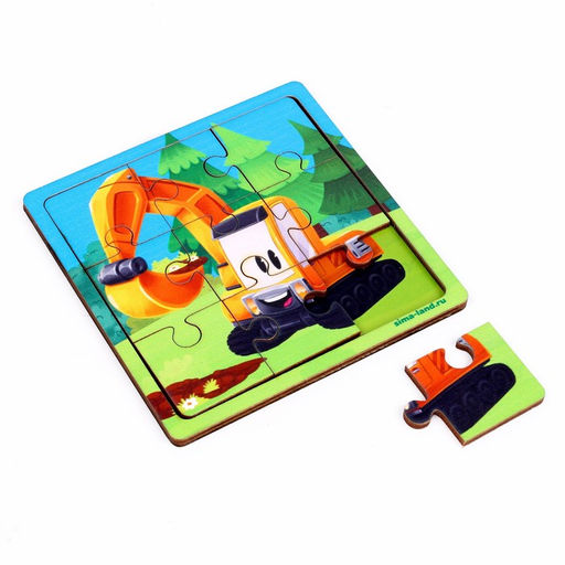 Пазл Экскаватор - Лесная мастерская фото 3